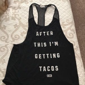 Pink brand tank top